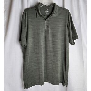 George grey/green mens polo sz‎  L